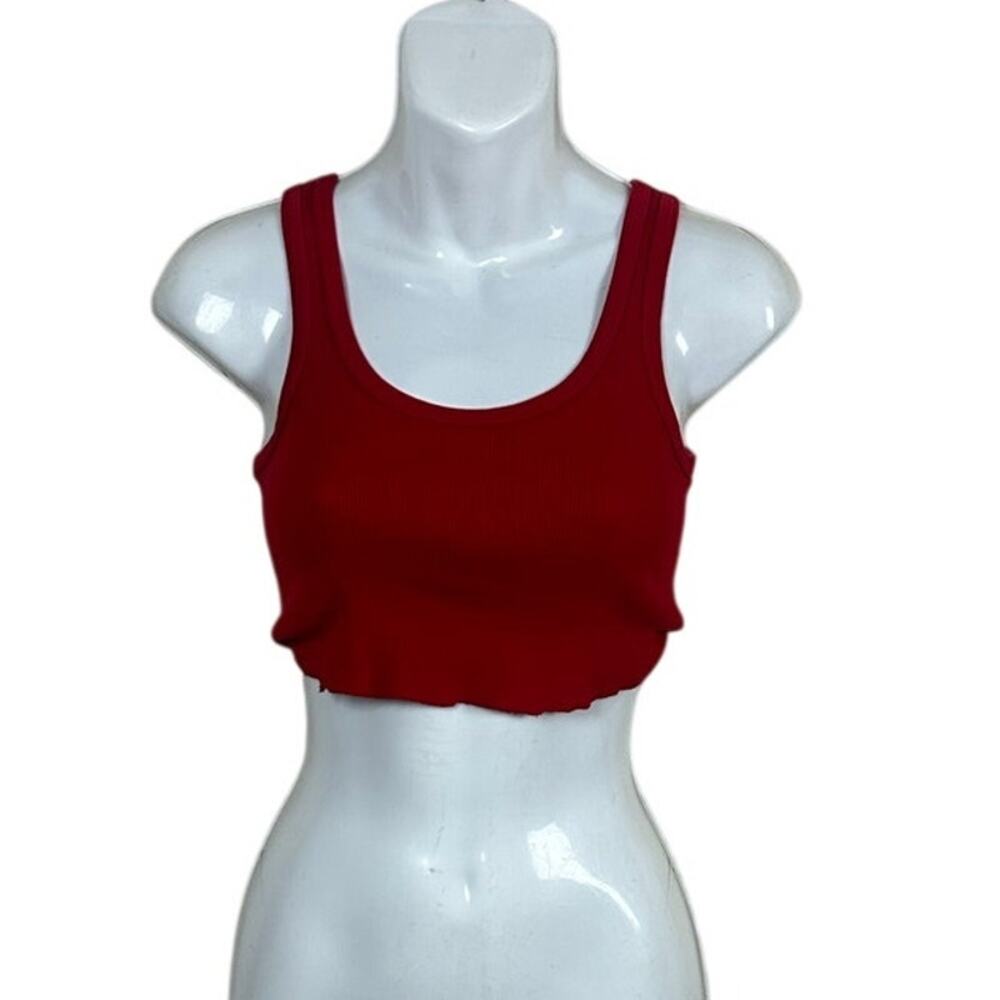 Brandy Melville Red Cropped Tank one size